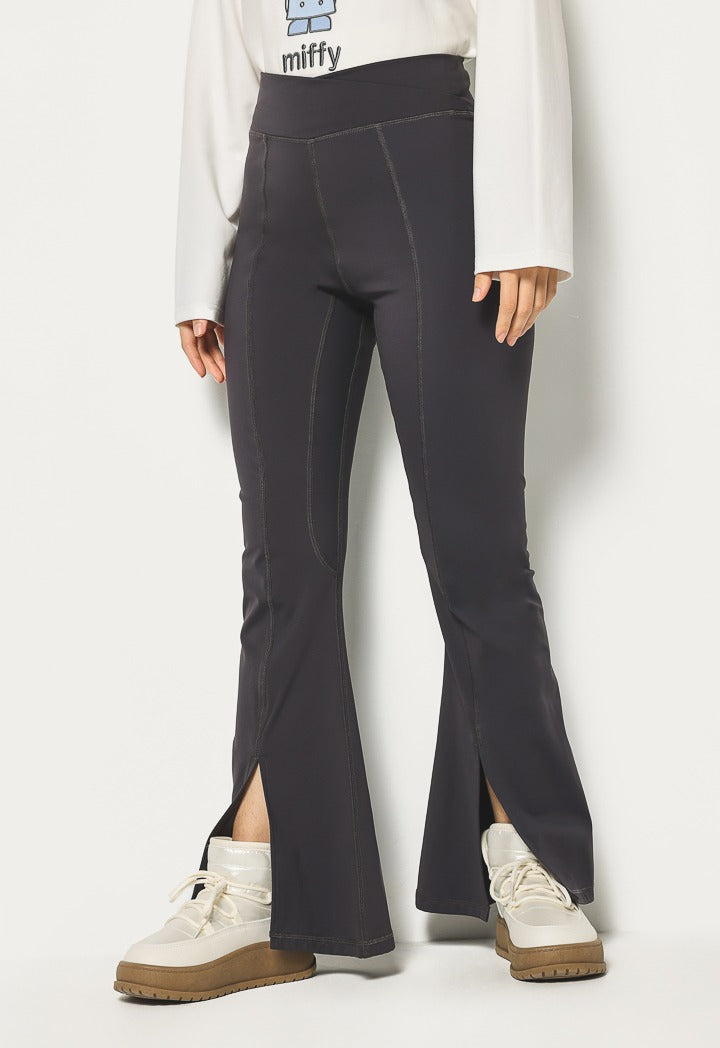 Hope Flared Legs Leggings Charcoal