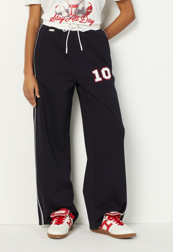 Hope Embroidered Sweatpants Navy