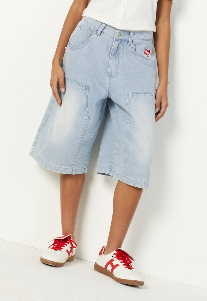 Hope Denim Bermuda Shorts Denim Blue