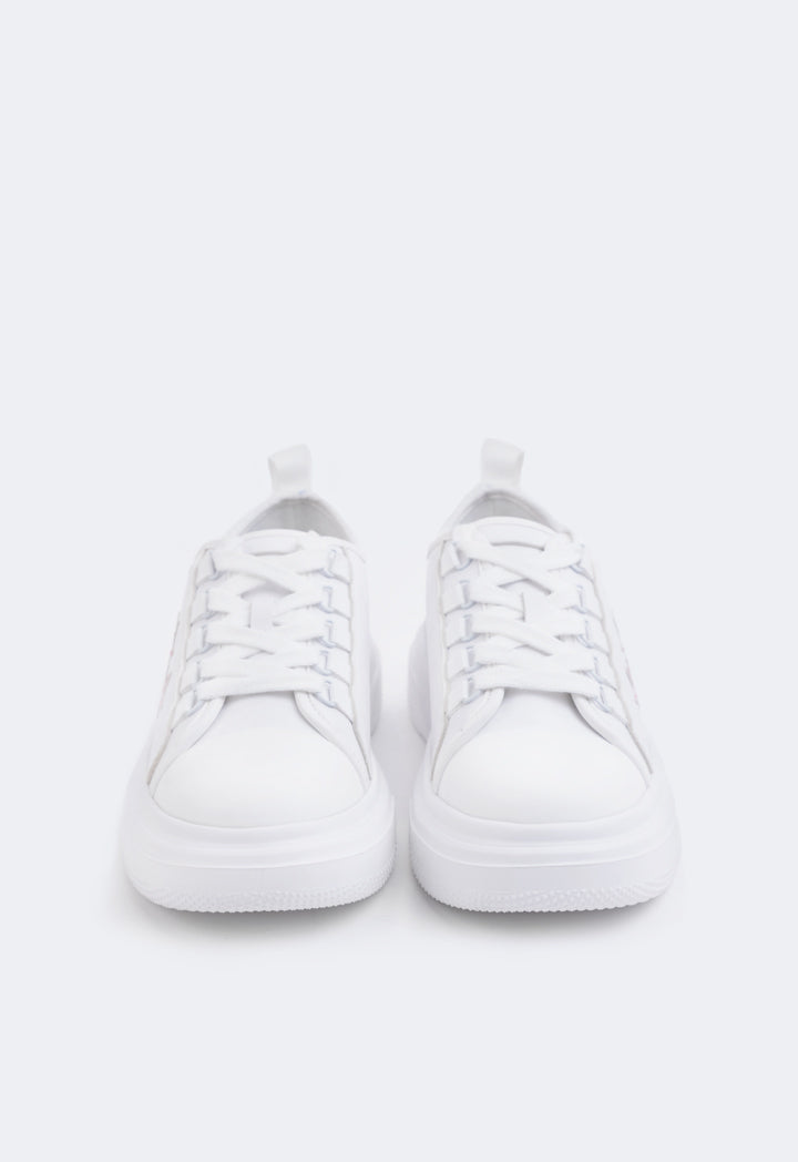 Hope Sparkle Pattern Sneakers White