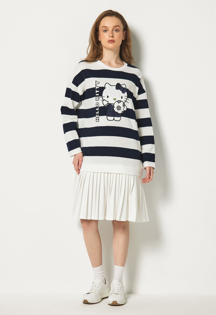Hope Hello Kitty Striped Dress Navy