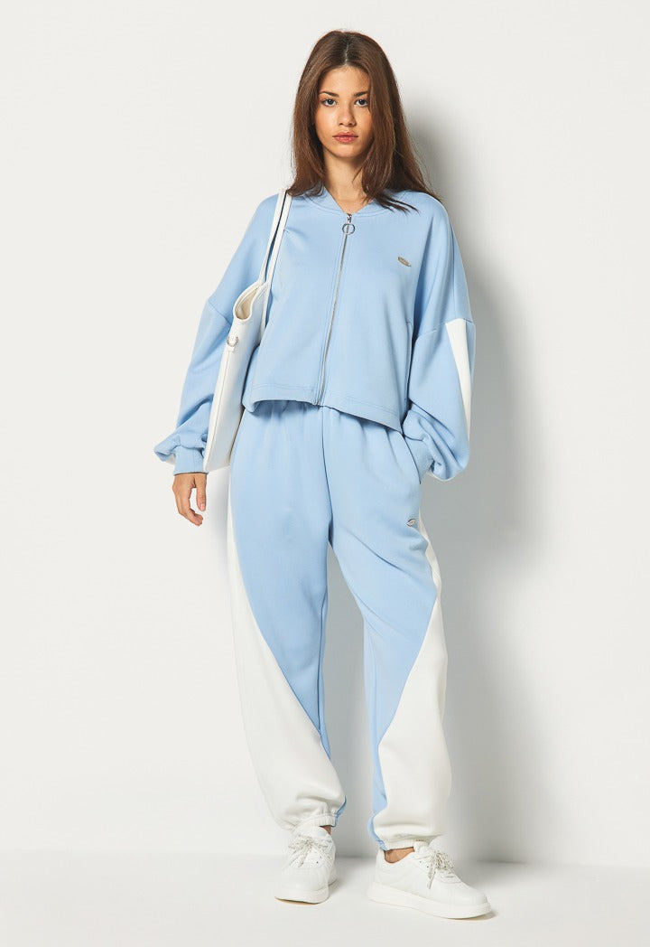 Hope Drawstrings Hems Jacket Light Blue