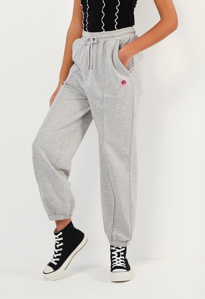 Hope Embroidered Sweatpants Grey Melange