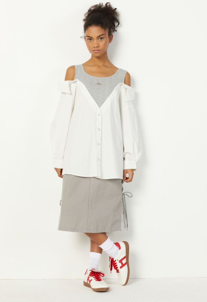Hope Off Shoulders Shirt Off White