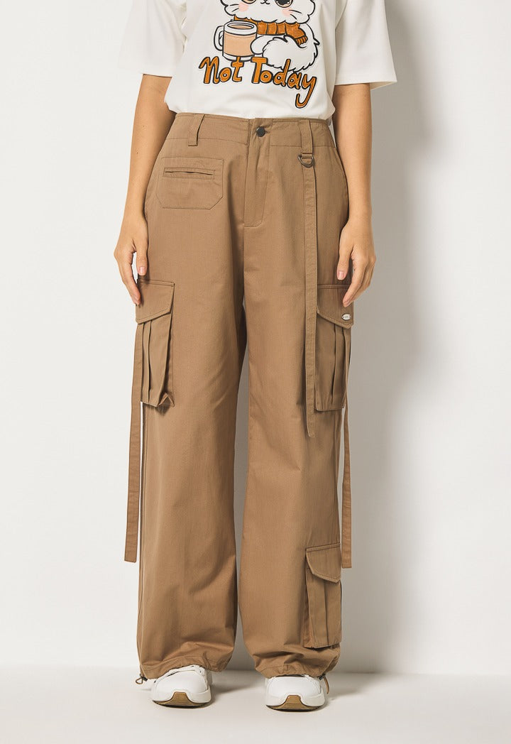 Hope Trendy Cargo Trousers Brown