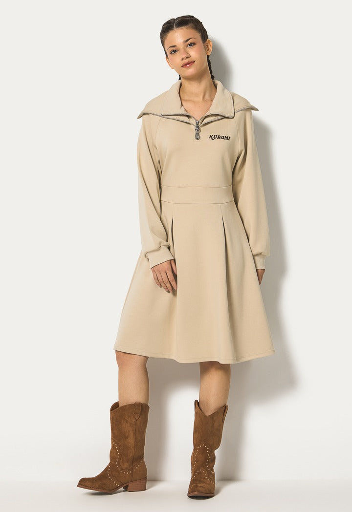 Hope My Melody Double Neck Dress Beige