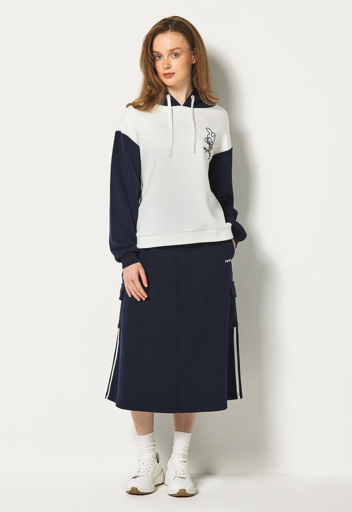Hope My Melody Contrast Hoodie Off White