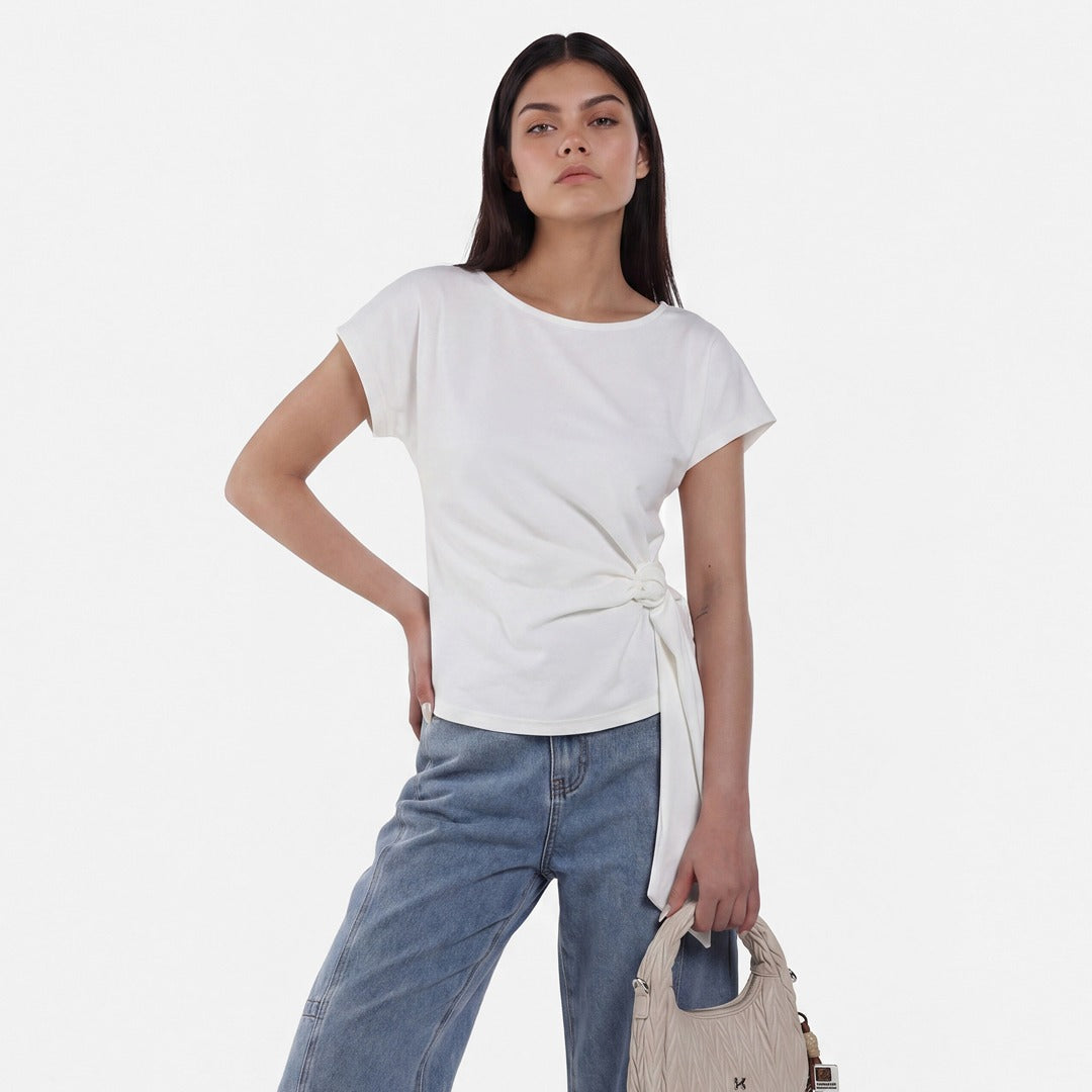 Buckled Tie Solid Top