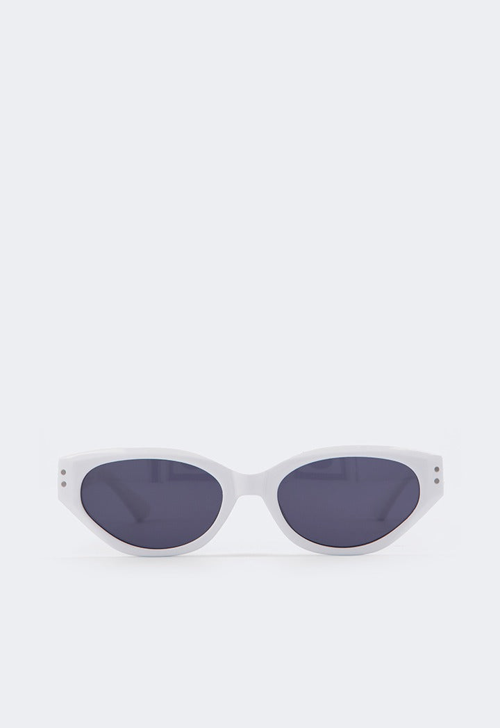 Hope Oval Sunglasses Off White