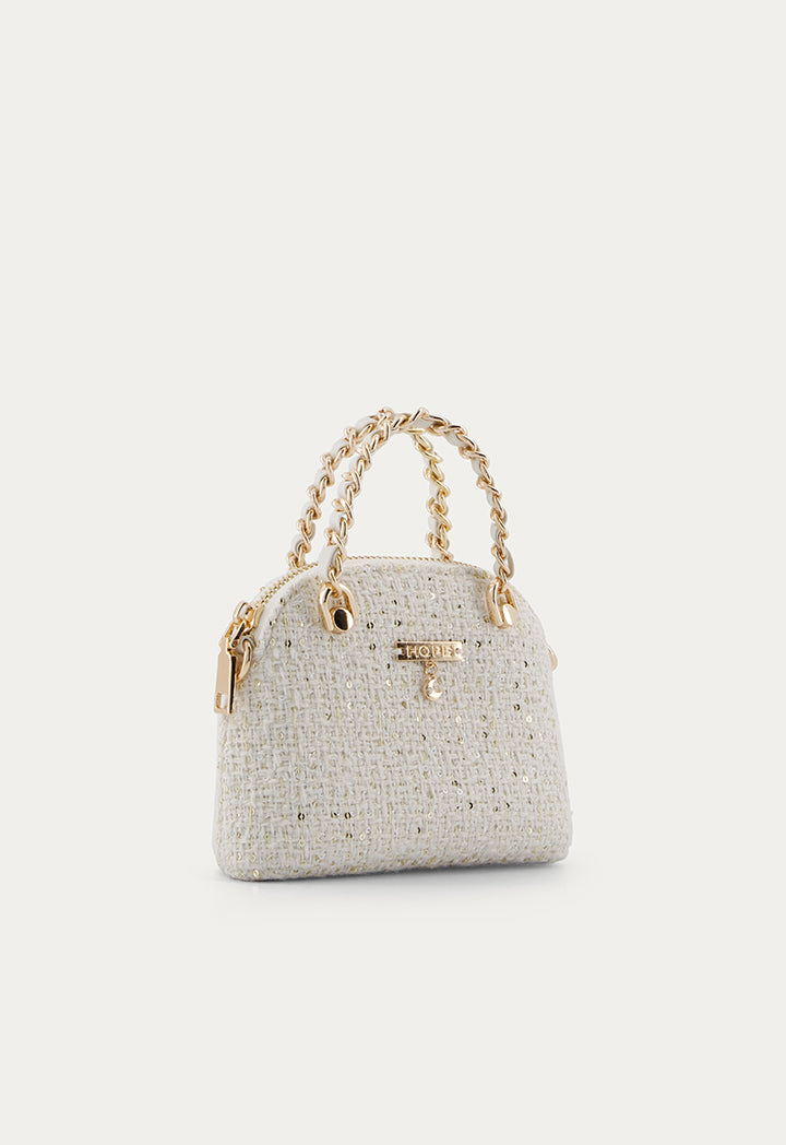 Sparkle Sequin Mini Bag  Beige