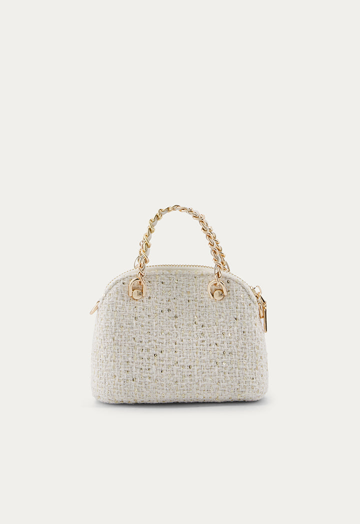 Sparkle Sequin Mini Bag  Beige