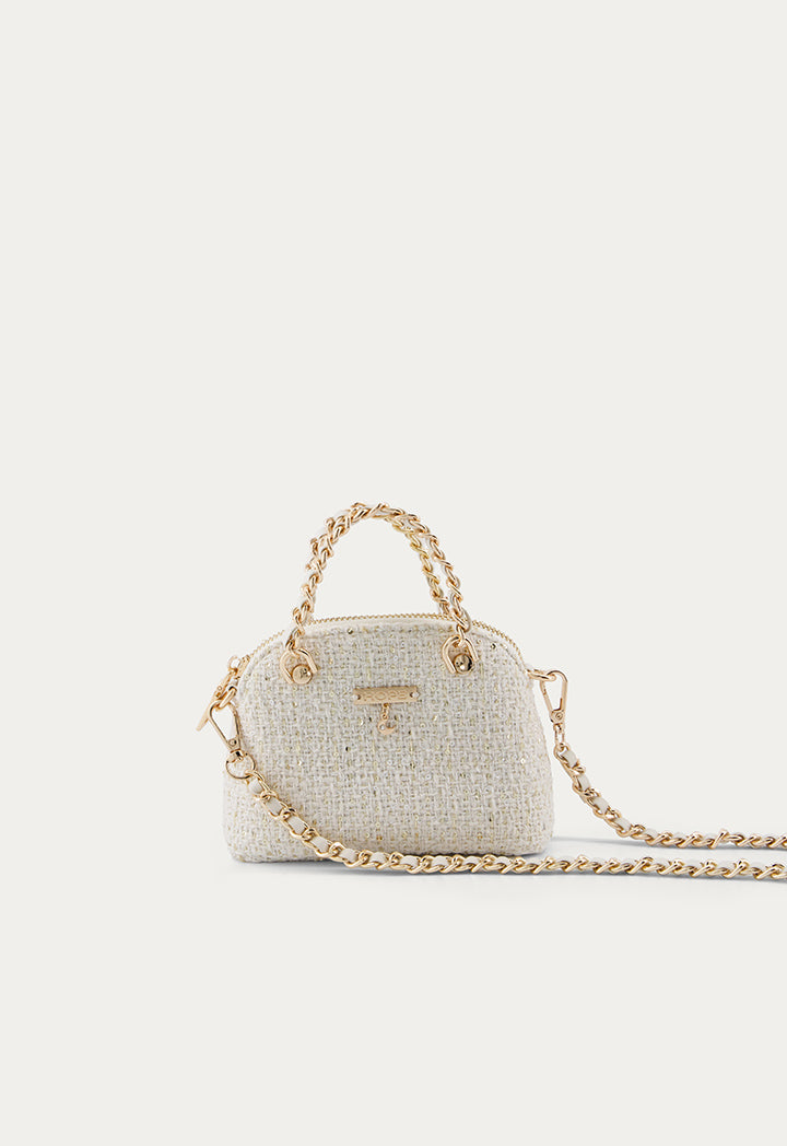 Sparkle Sequin Mini Bag  Beige