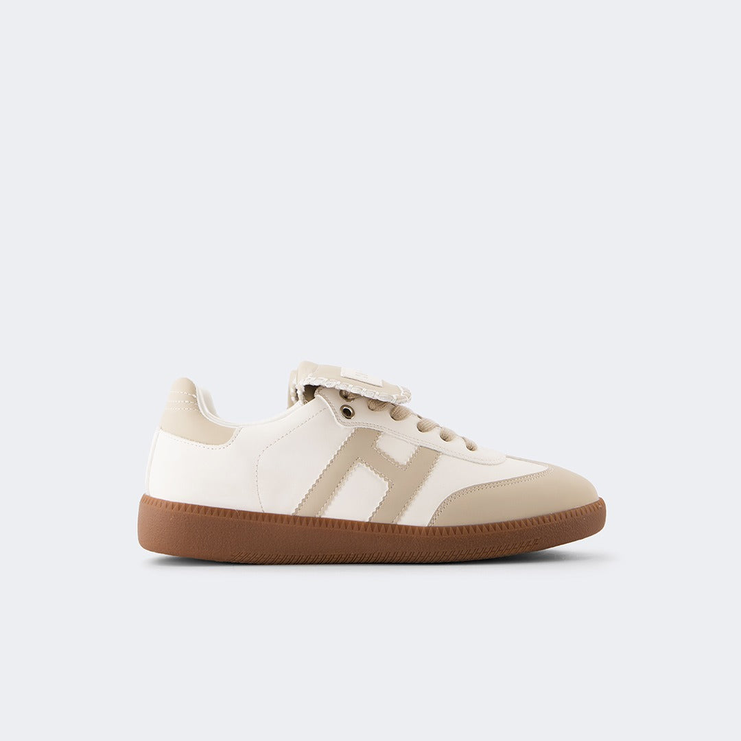 Hope Contrast Flat Sneakers White/Beige