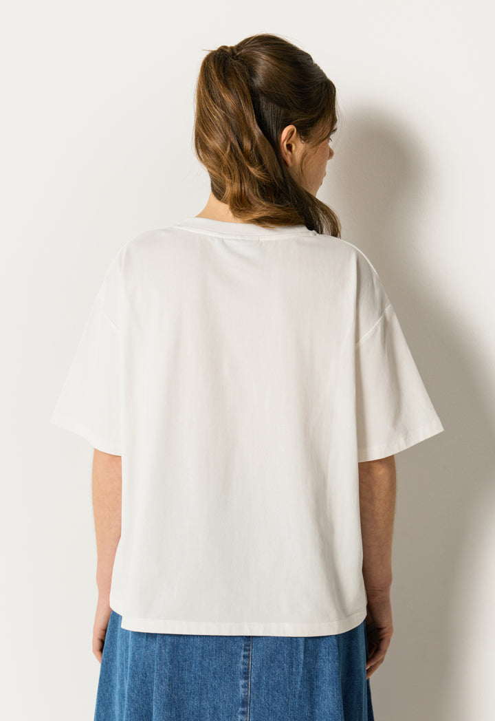 Printed T-Shirt with Sequin Details