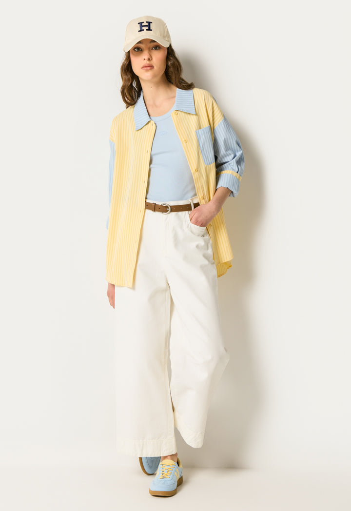 Color Block Striped Shirt