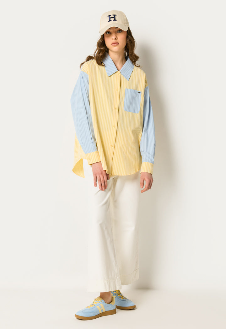 Color Block Striped Shirt