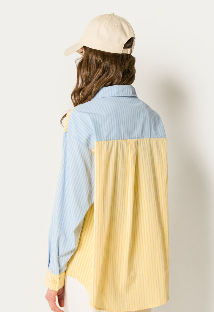 Color Block Striped Shirt