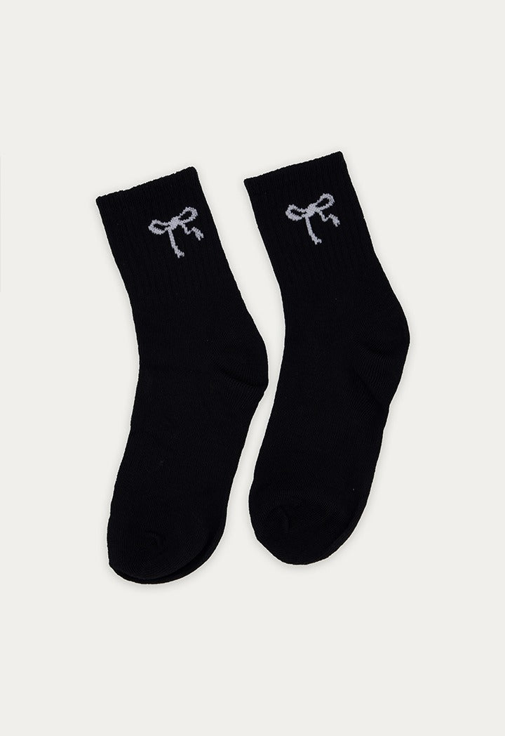 Bow Print Socks Set (2PCS)