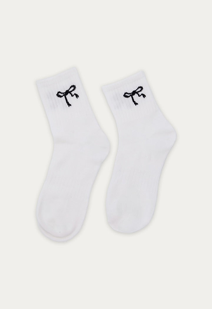 Bow Print Socks Set (2PCS)