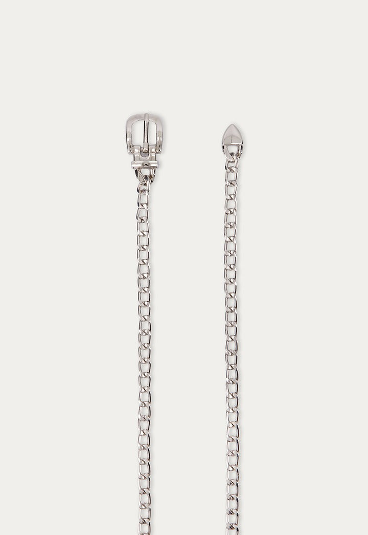 Chain Belt with Crystal Handbag Charm