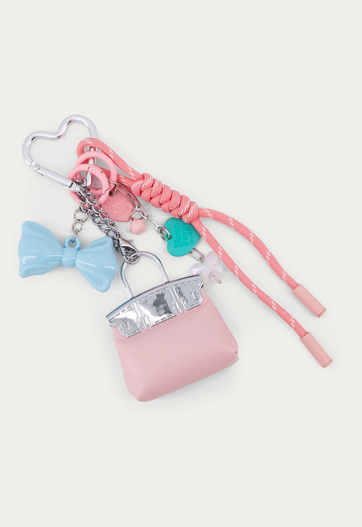 Handbag and Bow Keychain