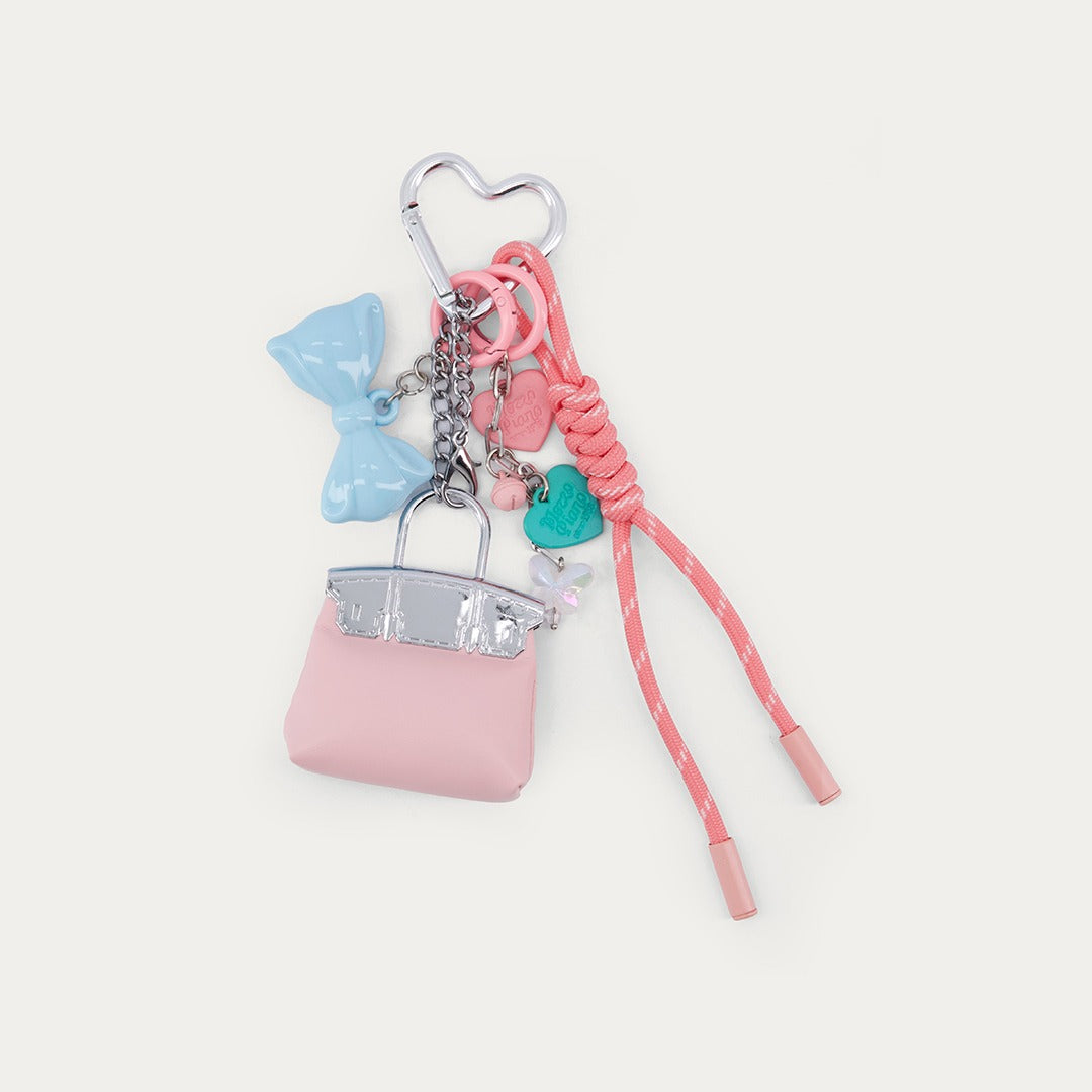 Handbag and Bow Keychain