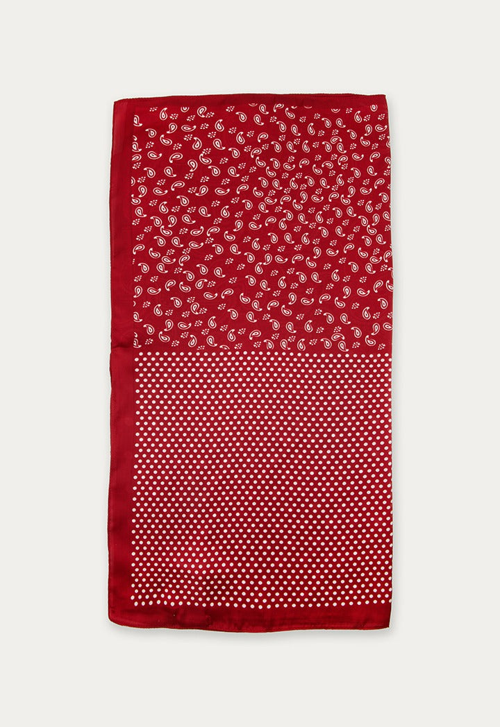 Paisley & Polka-Dot Printed Scarf