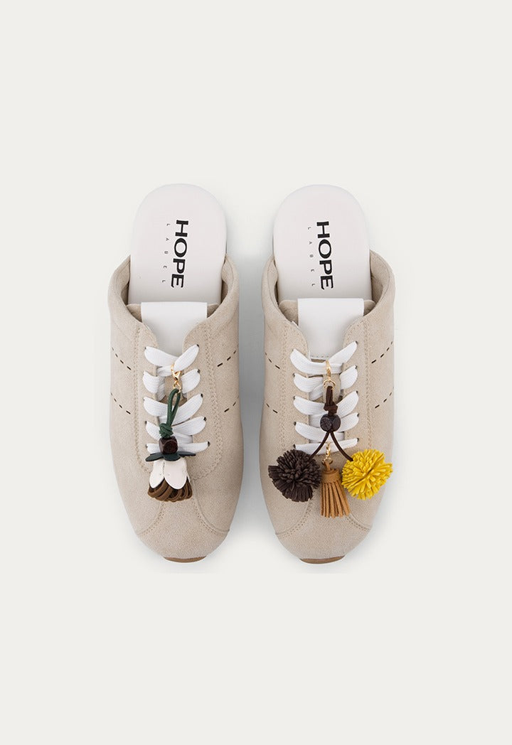 Lace Up Sneakers Mules