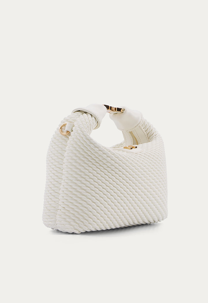 Intricate Solid Handbag
