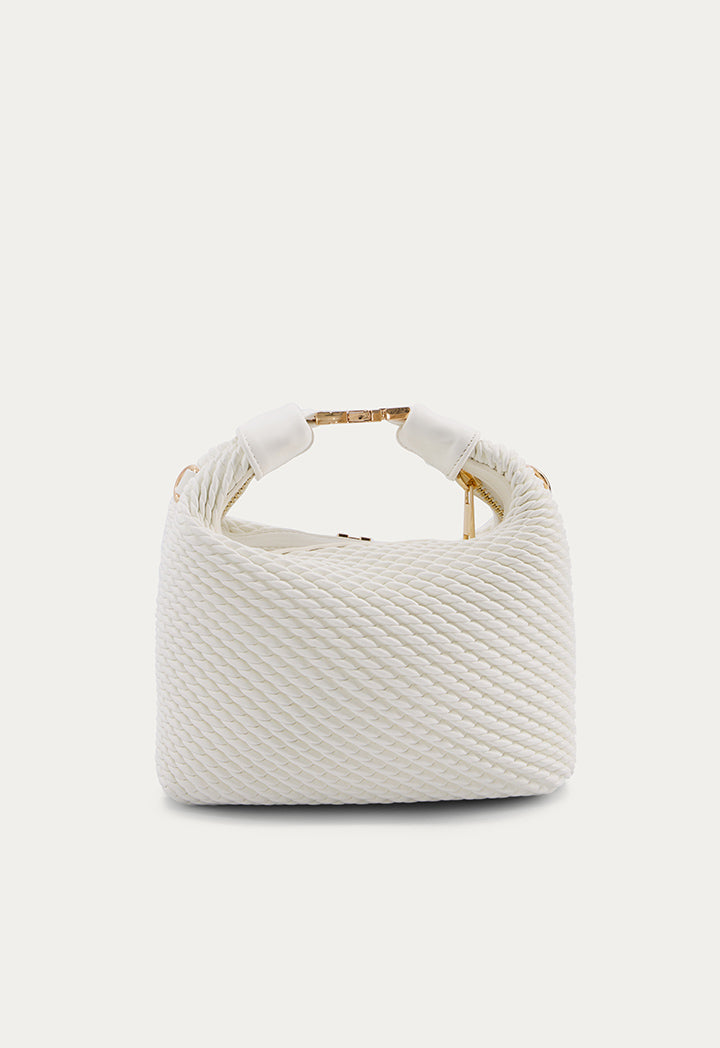 Intricate Solid Handbag