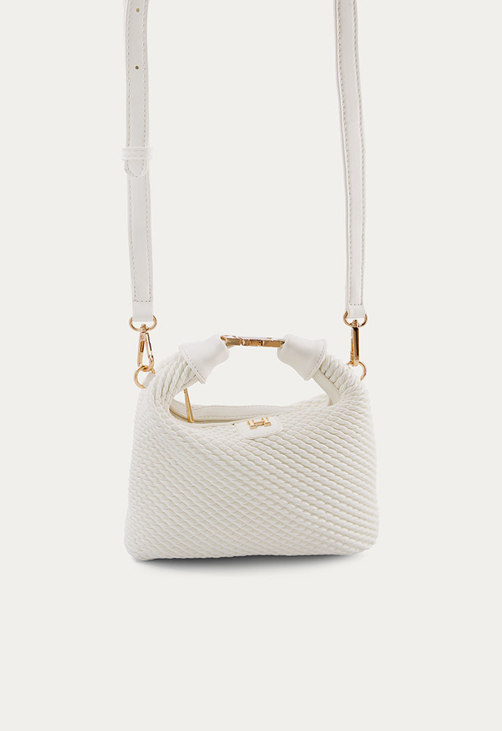 Intricate Solid Handbag