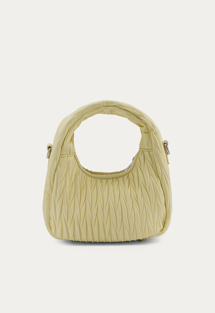 Textured Solid Handbag