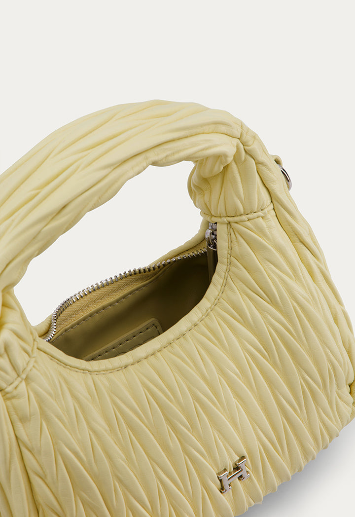 Textured Solid Handbag