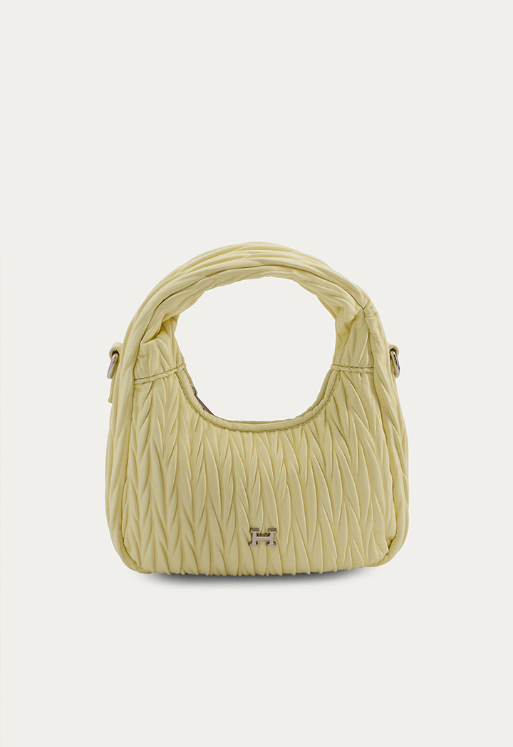Textured Solid Handbag