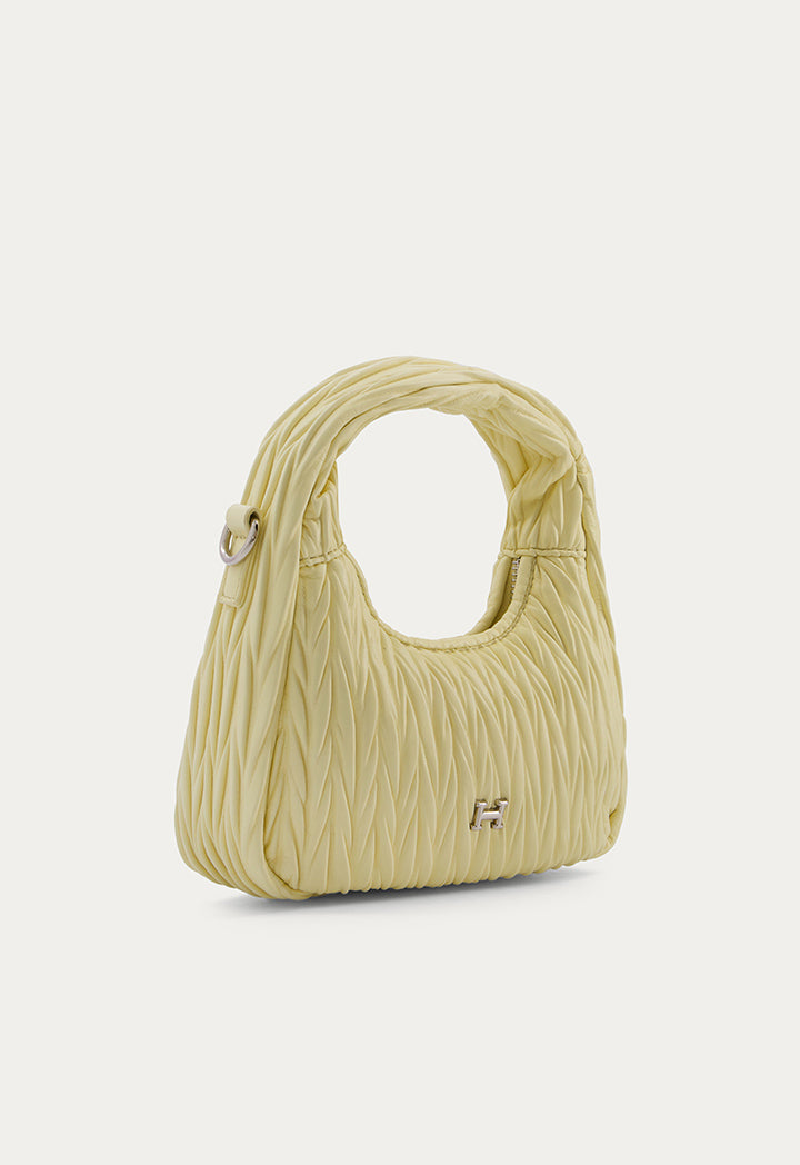 Textured Solid Handbag