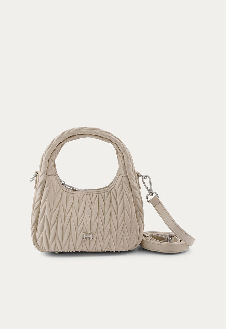 Textured Solid Handbag