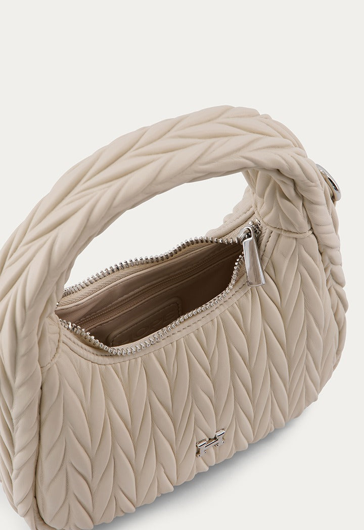 Textured Solid Handbag