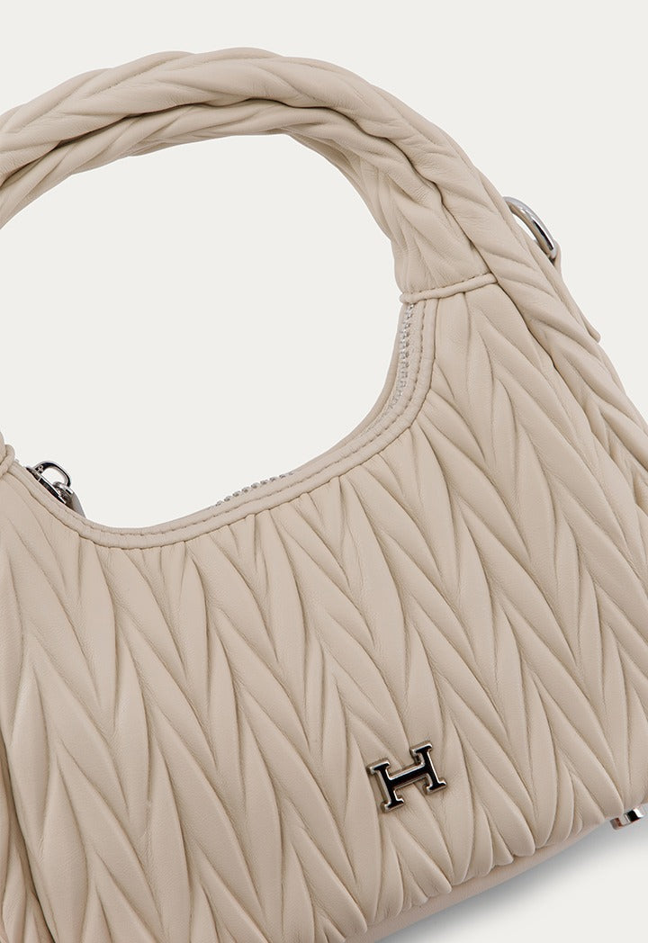Textured Solid Handbag