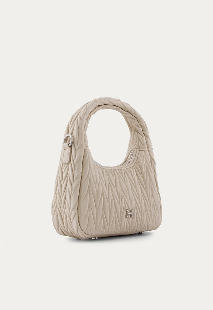 Textured Solid Handbag