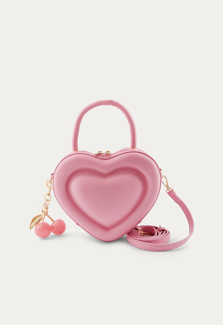 Heart-Design Solid Handbag