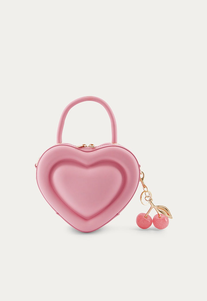 Heart-Design Solid Handbag