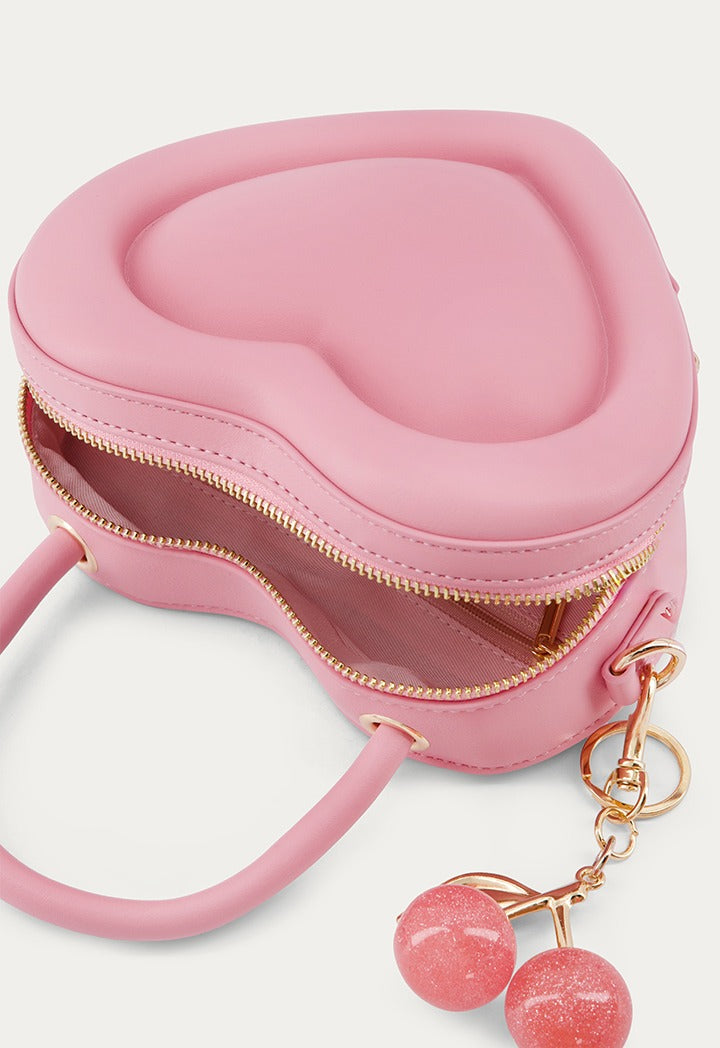 Heart-Design Solid Handbag