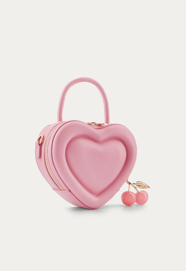 Heart-Design Solid Handbag