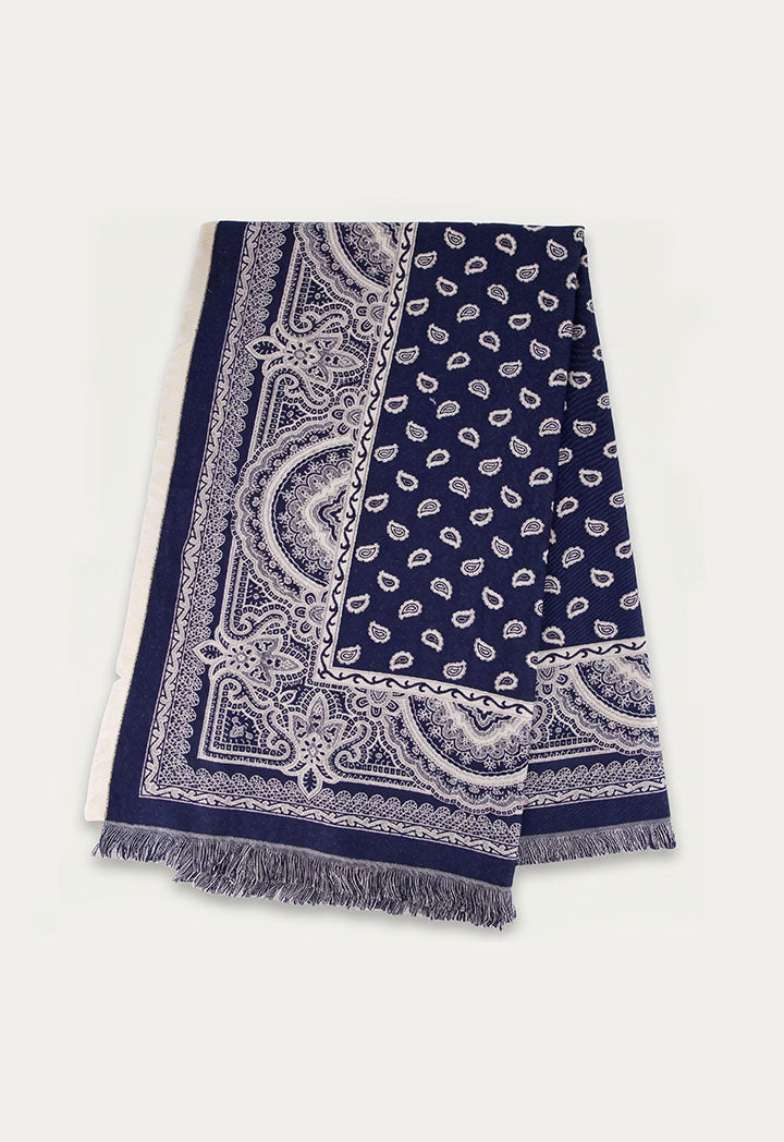 Paisley Printed Knitted Scarf