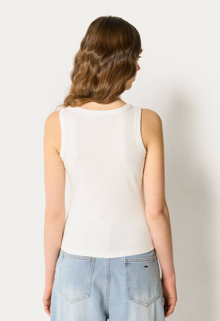 Knitted Ribbed Tank Top