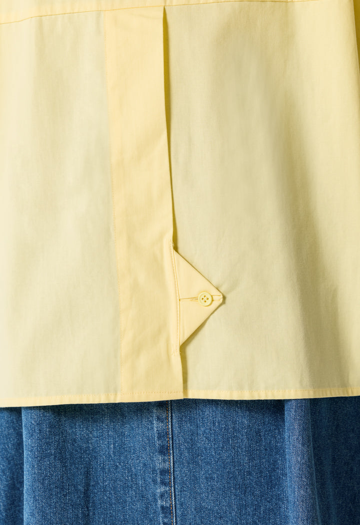 Solid Shirt with Back Slit with Clouser Button