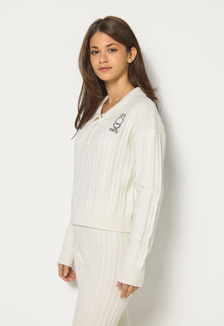 Hope Miffy Knitted Jumper Off White