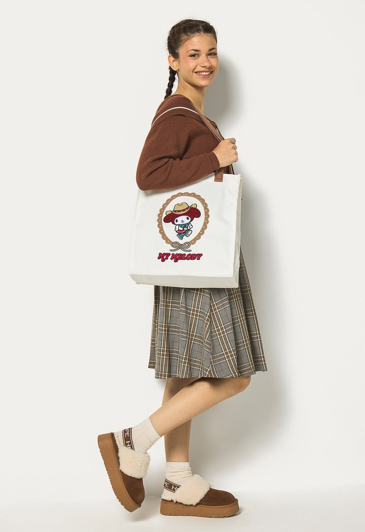 Hope Tie Shoulders Contrast Cardigan Brown
