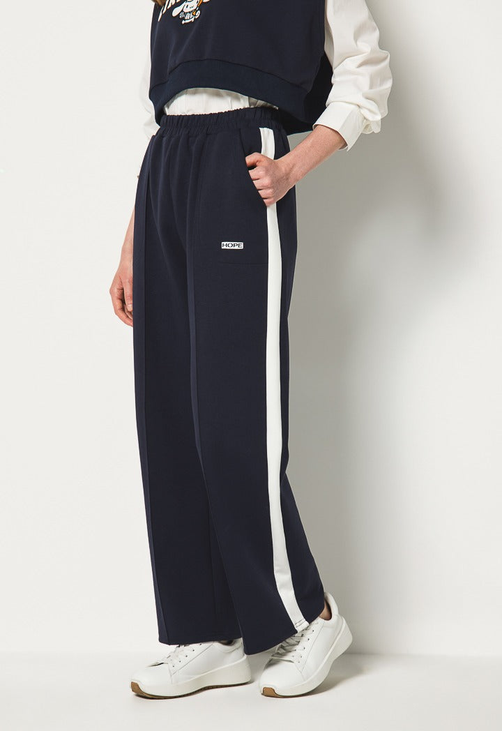Hope Wide Leg Sweatpants Navy