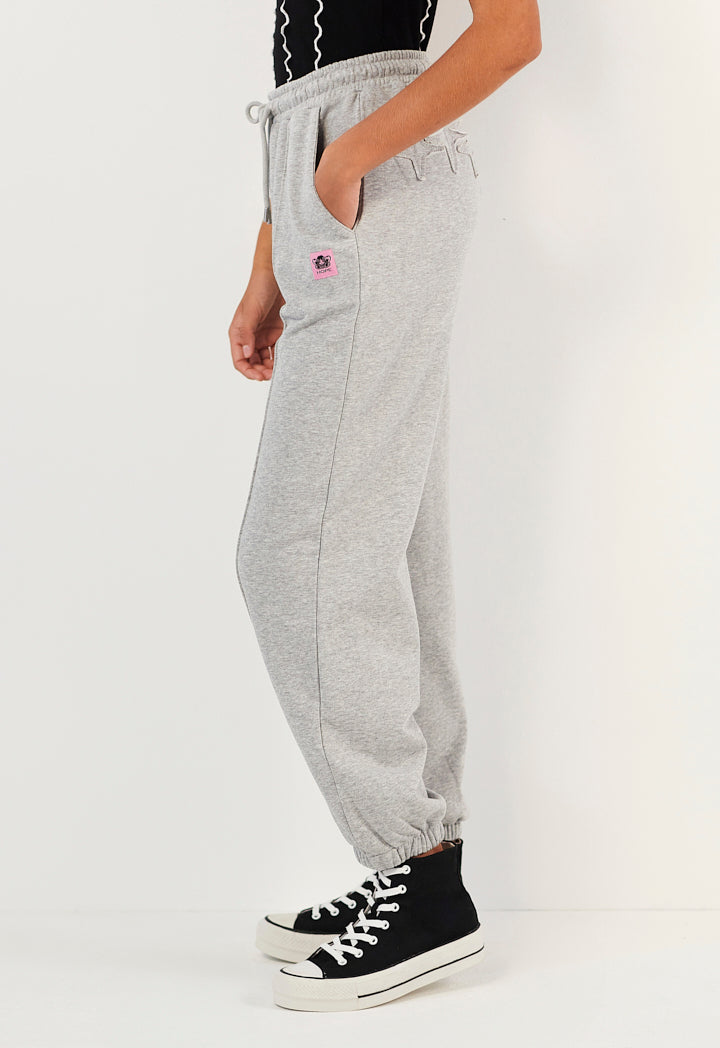 Hope Embroidered Sweatpants Grey Melange